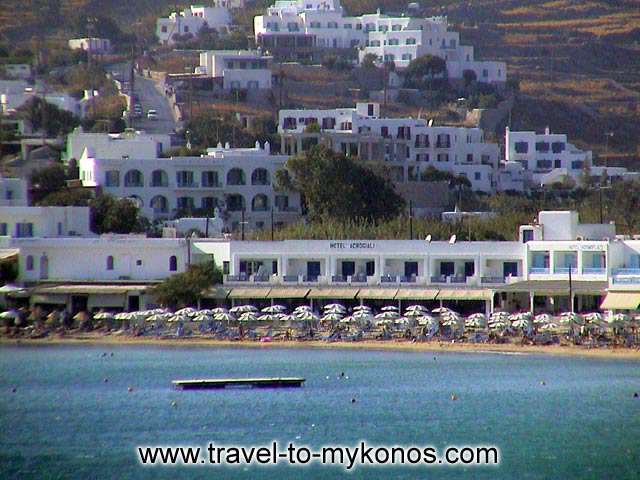 PLATYS CIALOS BEACH - A view of the tourist resort Platys Gialos.