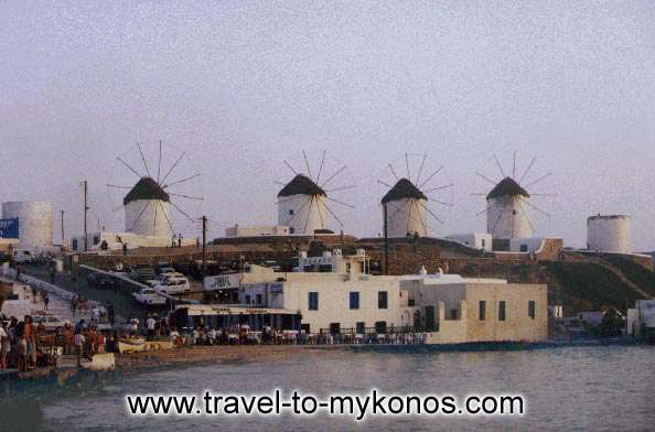 WINDMILLS - The windmills constitute a part of the history of Mykonos.