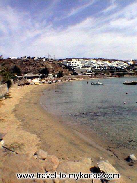 PSAROU BEACH - A view from the golden sand of Psarou.