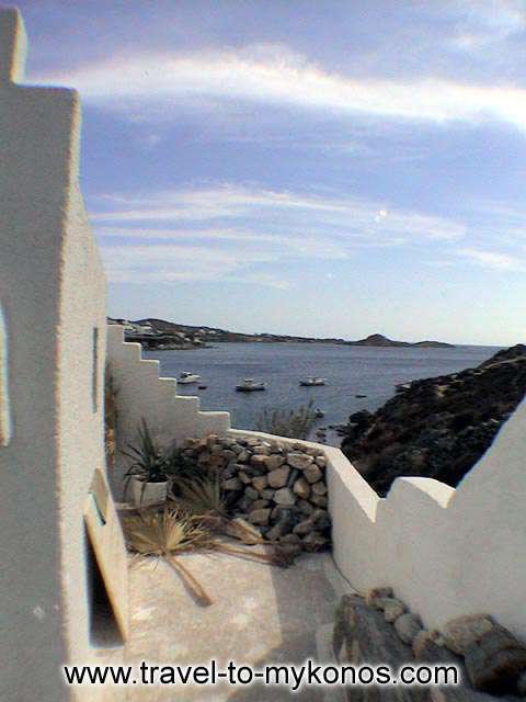 PSAROU BEACH - A part from Psarou area, as it seems from a balcony...