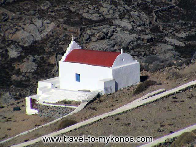 ANO MERA - A traditional architecture chapel which is built in a deserted place near Ano Mera village.