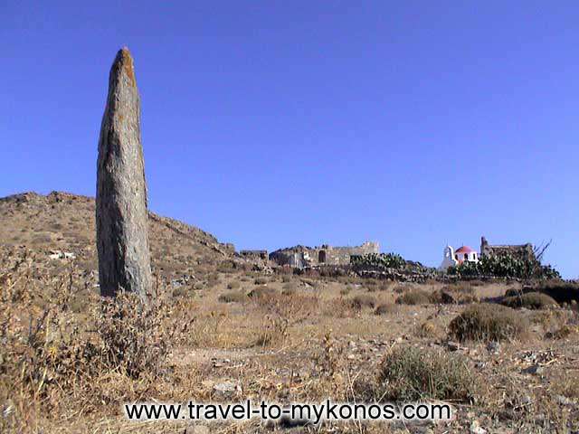 PALEOKASTRO - In the region is found a prehistoric tombstone.