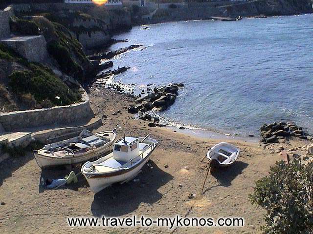 MYKONS BOAT YARD - Even the fishing boats need to rest for a short spell...