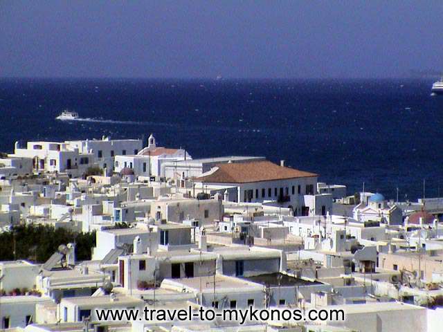 MYKONOS OLD PORT - A panoramic view of the old port and the neighbourhood.