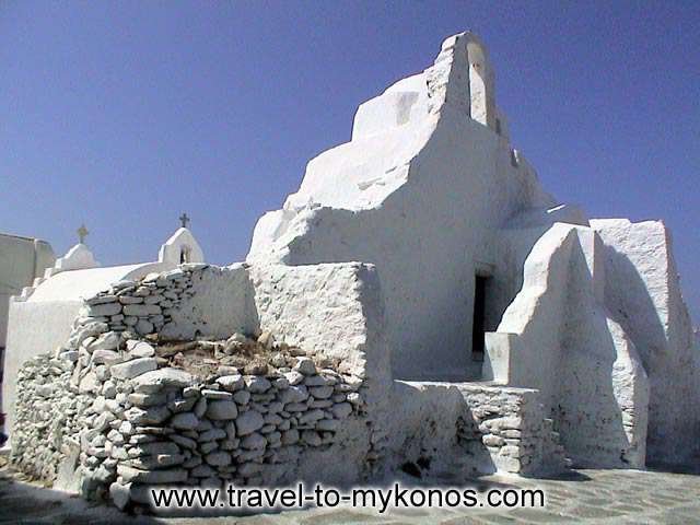 PARAPORTIANI CHURCH - In the region of the castle and in north-western side of it, is found the church of Paraportiani.