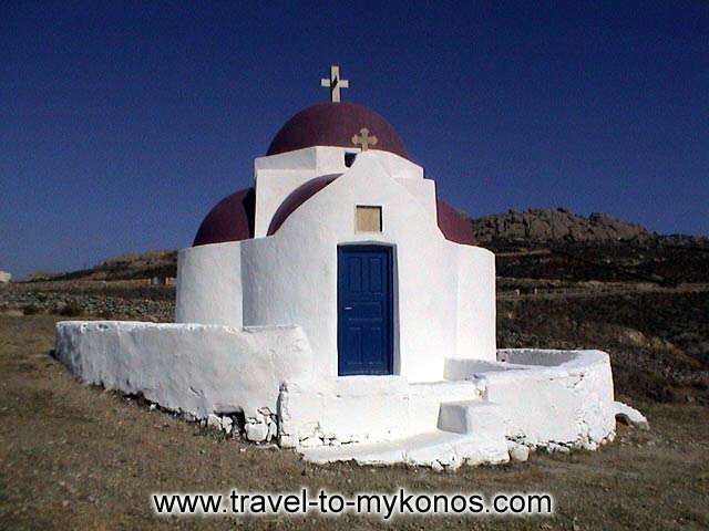 CHURCH OF PANAGIA - The white colour of the church of Panagia gives to the area a sweet atmosphere.  
