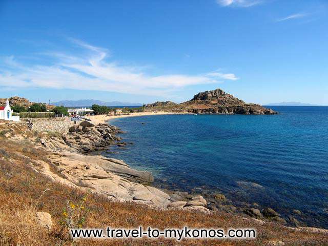 VIEW OF THE BEACH - The beautiful beach next to the church of Agia Anna