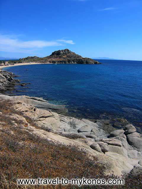 THE BEACH - View of the beach of Agia Anna and the cape on the way to Paraga