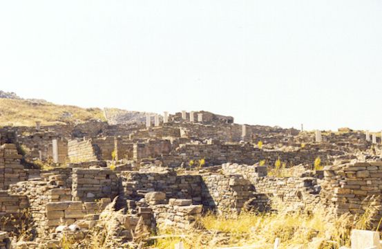 DELOS - A view of the archaeological site.