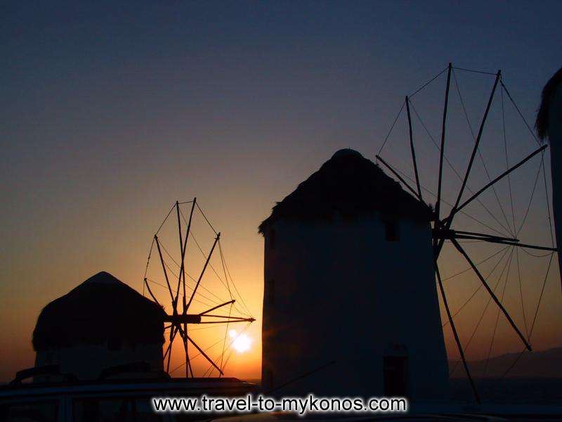 WINDMILLS SUNSET - The magnificent colours of sunset.