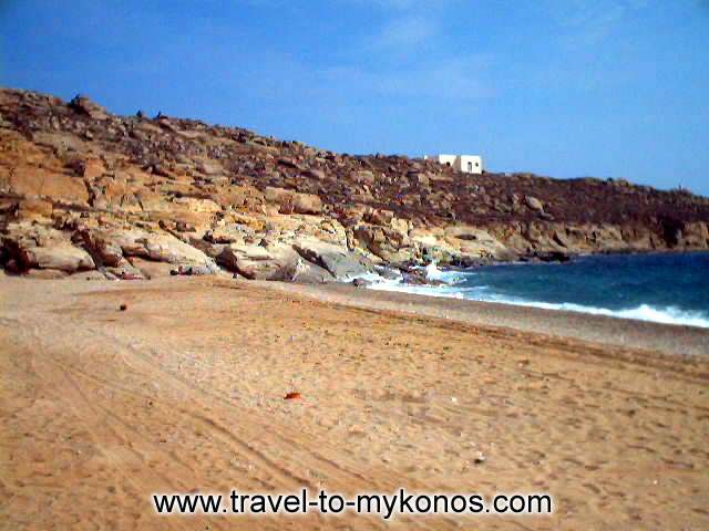 LIA BEACH - In the east side of Mykonos is found the quiet beach of Lia.