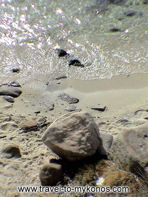 AGIOS IOANNIS BEACH - A detail from the beach of Agios Ioannis.