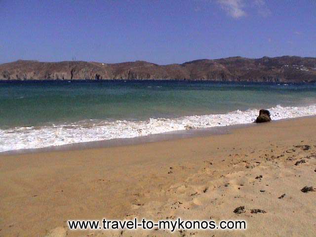 PANORMOS - A view of the wonderful beach of Panormos.