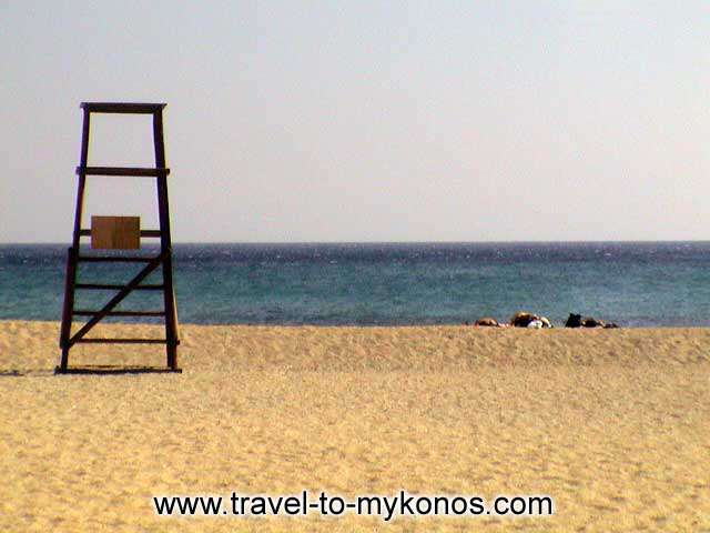 Enjoy the beautyful sand and the clean waters at Agrari beach. MYKONOS PHOTO GALLERY - AGRARI BEACH