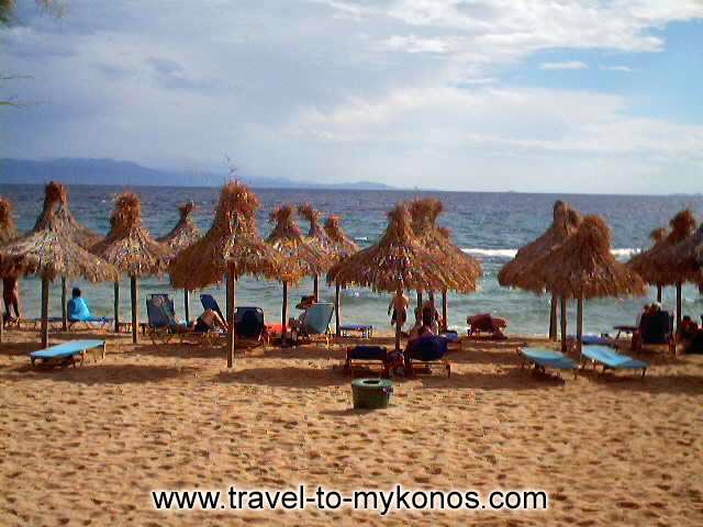 PARADISE BEACH - There are many tourists that visit Mykonos because of the fame of Paradise beach.