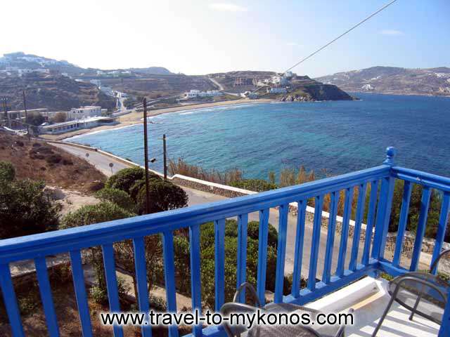 View of Megali Ammos beach. It is the beach located South of Chora. CLICK TO ENLARGE