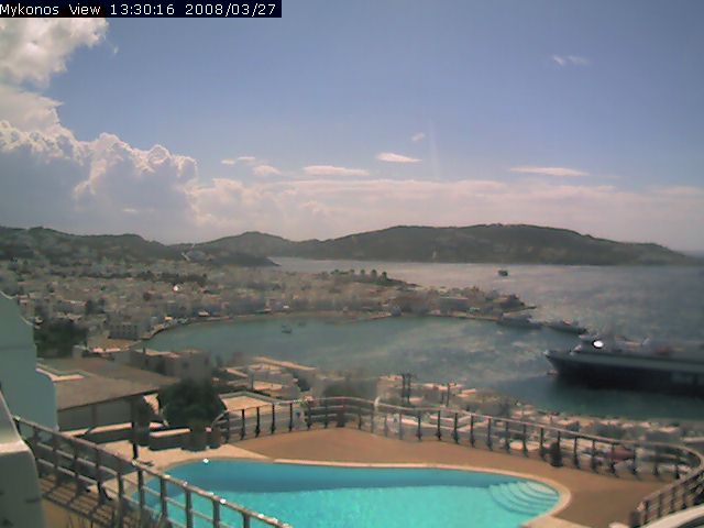 Current live view of MYKONOS , Greece